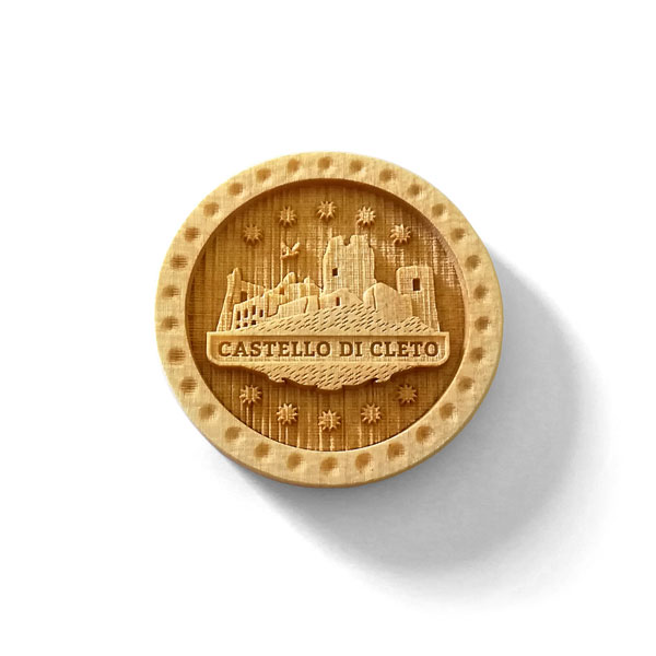 Calamite e spillette in legno con incisione 3D Castello di Cleto (CS)